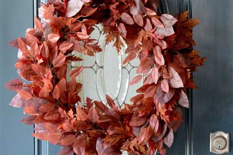 Semi DIY Burgundy Fall Wreath