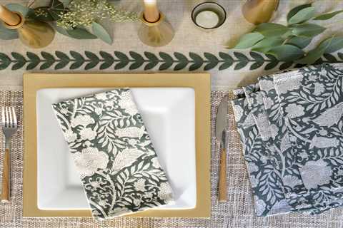 Botanical Napkins for Holiday Tables