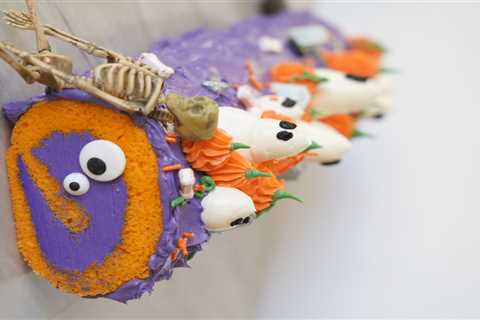 Ghoul Log Halloween Roulade Cake