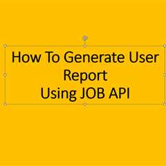 How to Download User Report which includes User ID using JOB API