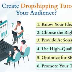 How to Create Dropshipping Tutorials?