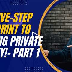 The Five-Step Blueprint to Raising Private Money with Jay Conner - Part 1