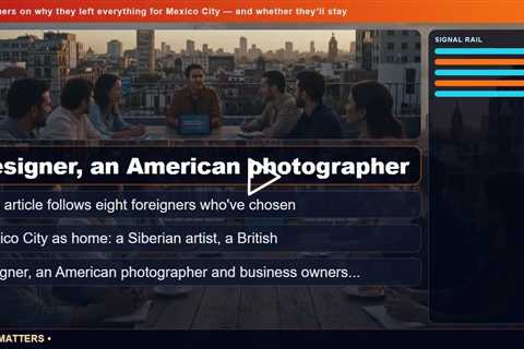 8 foreigners on why they left everything for Mexico City — and whether they'll stay